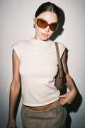 River Cap Sleeve Top - Cream