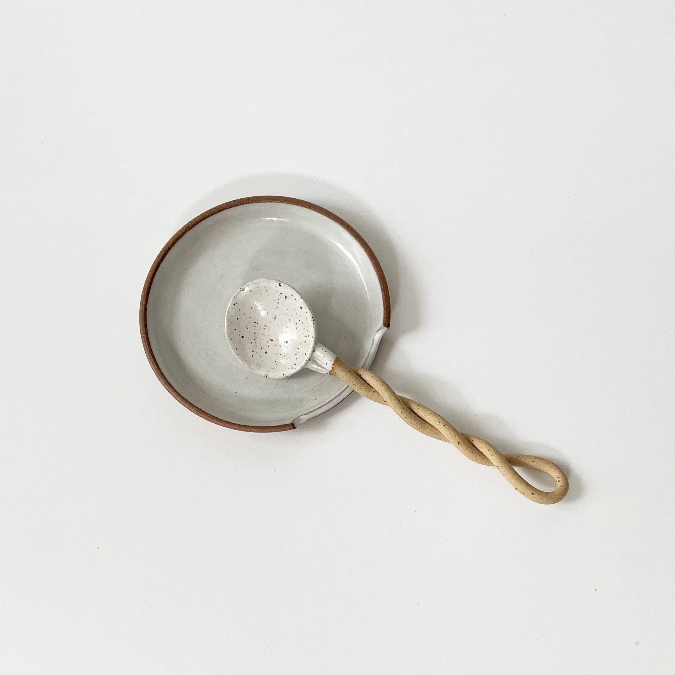 Handmade Ceramic Spoon Rest - IN STORE PICKUP ONLY