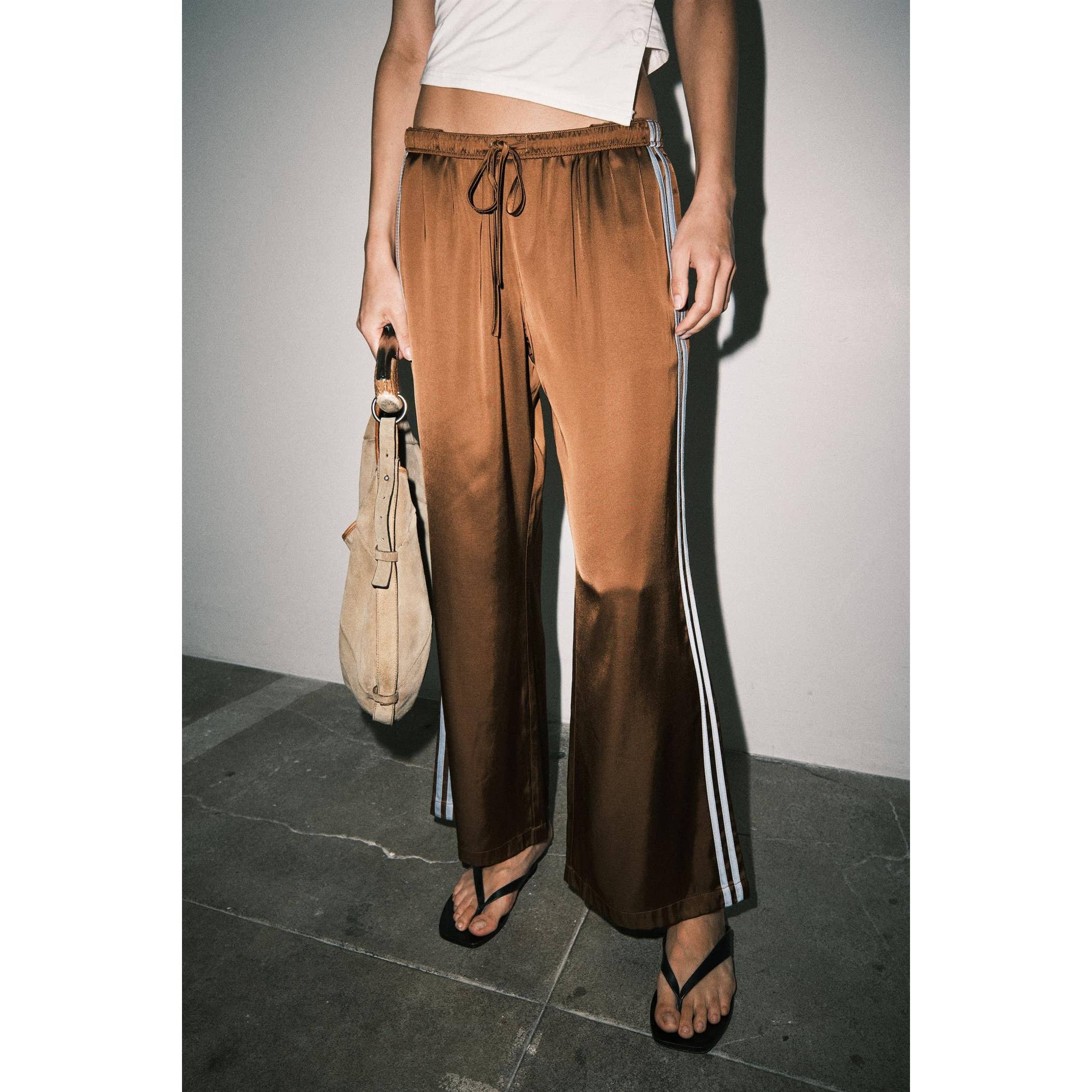 Fiona Satin Track Pants