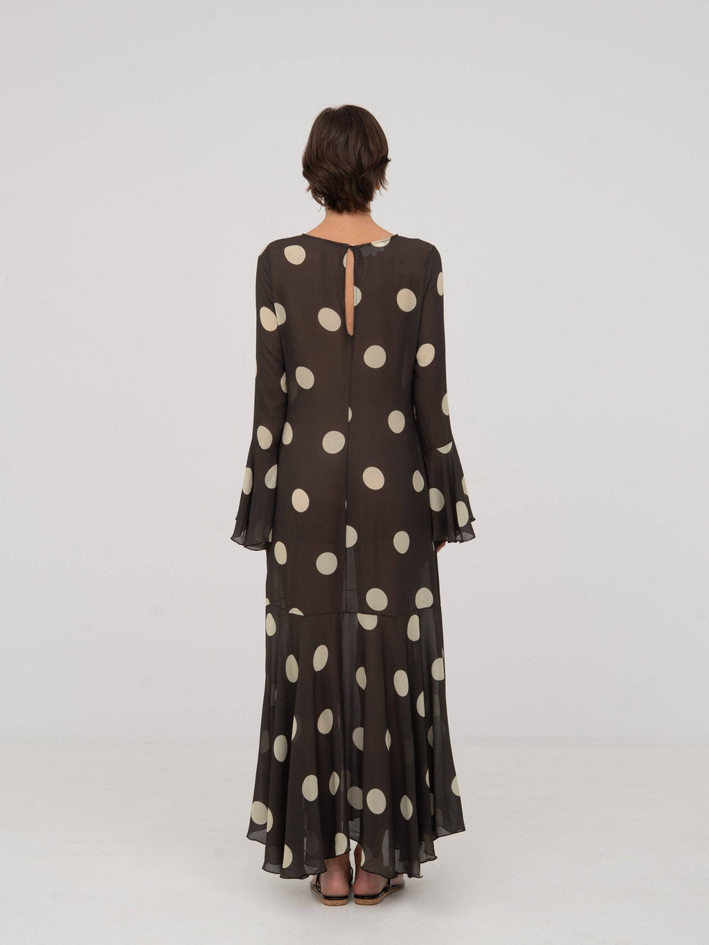Polka Dot Maxi brown