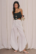 Woven linen pants