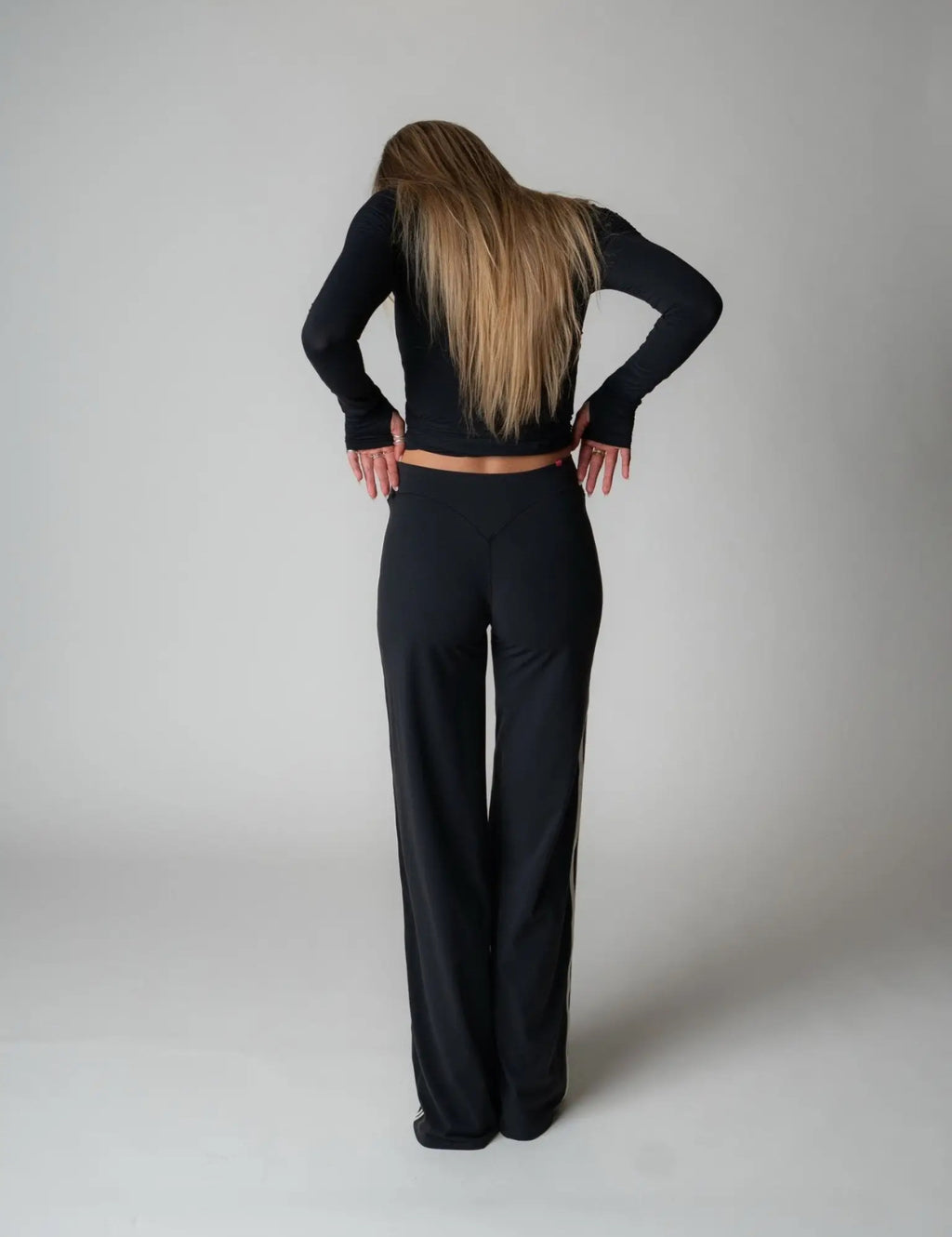 Sport Pant in Black + Ivory