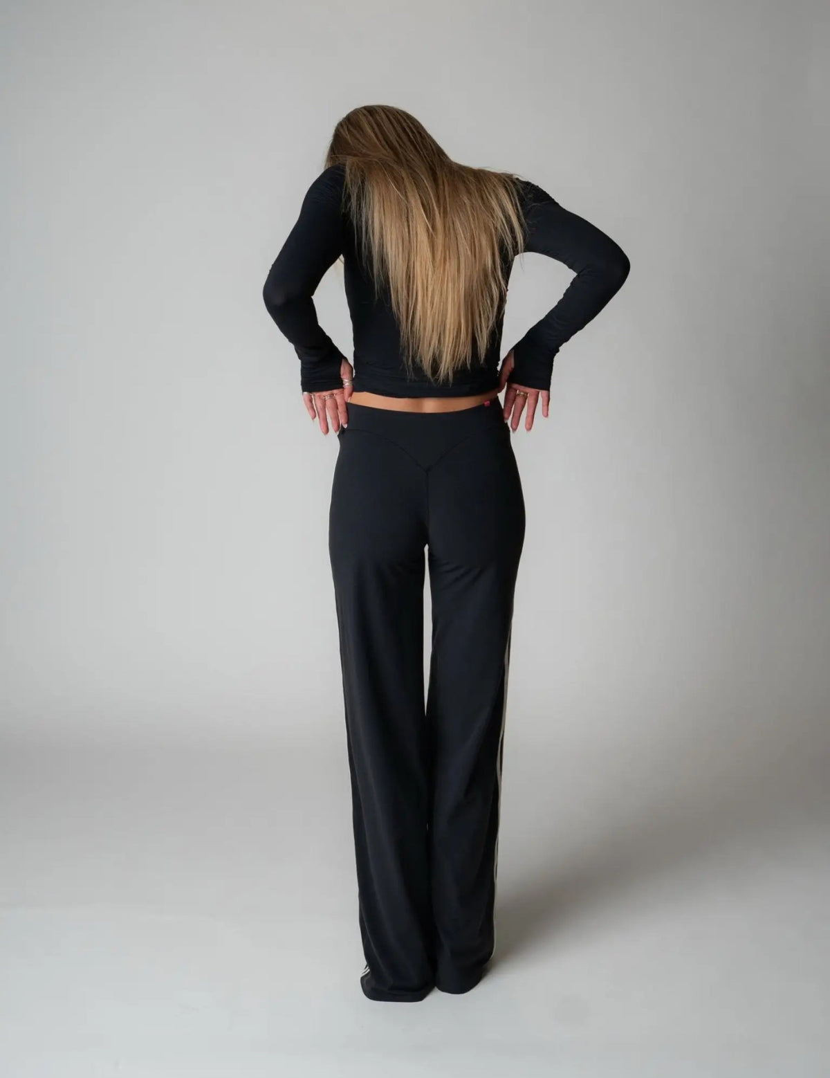 Sport Pant in Black + Ivory