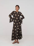 Polka Dot Maxi brown