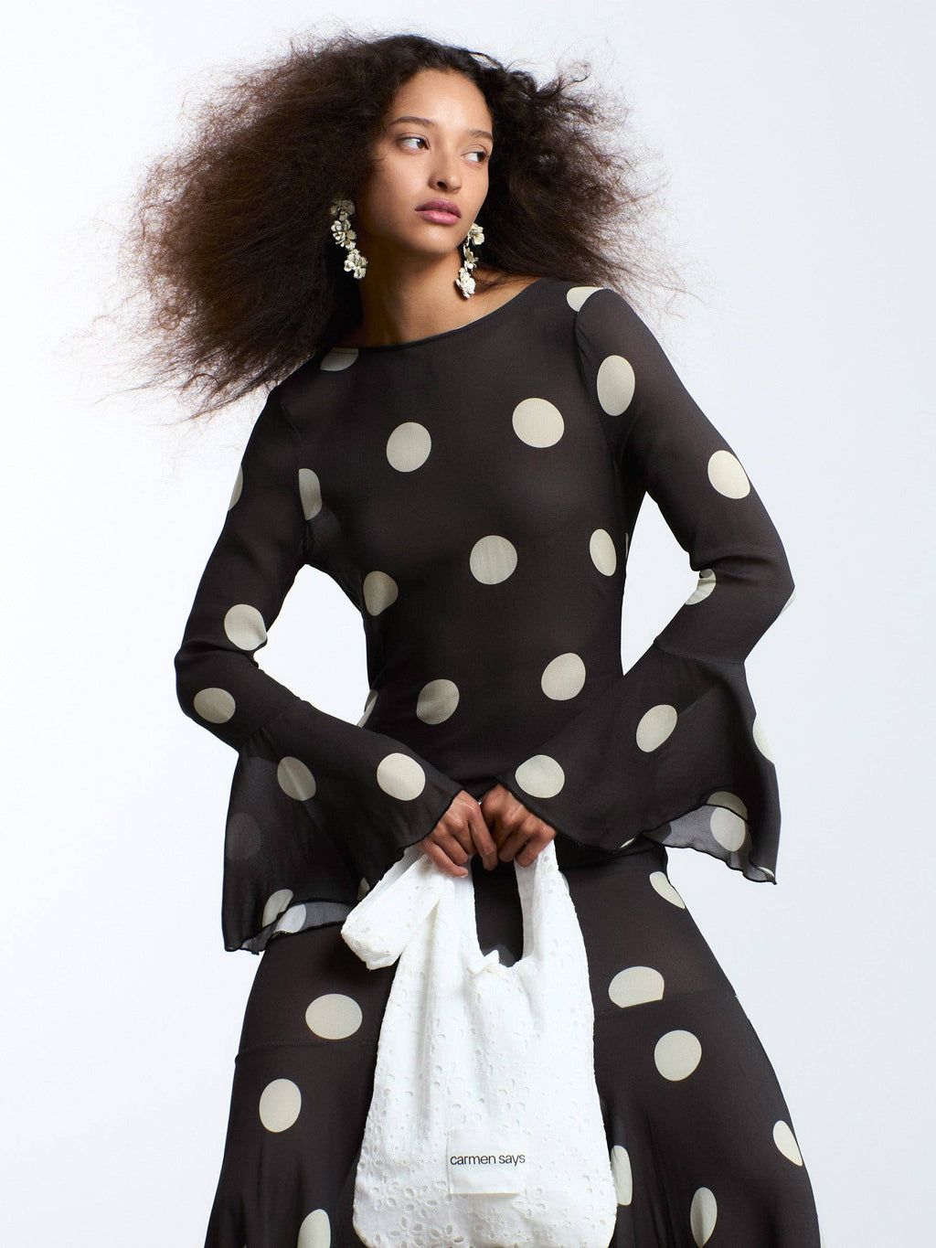 Polka Dot Maxi brown