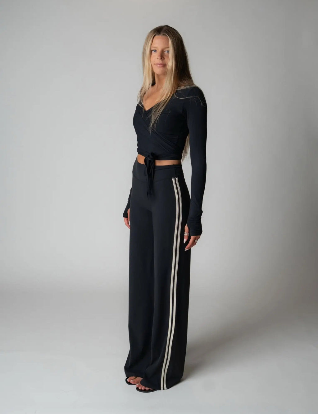 Sport Pant in Black + Ivory