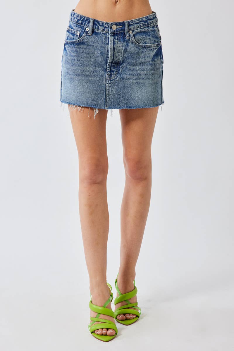 DENIM MINI SKIRT