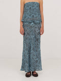 Blue pattern Skirt