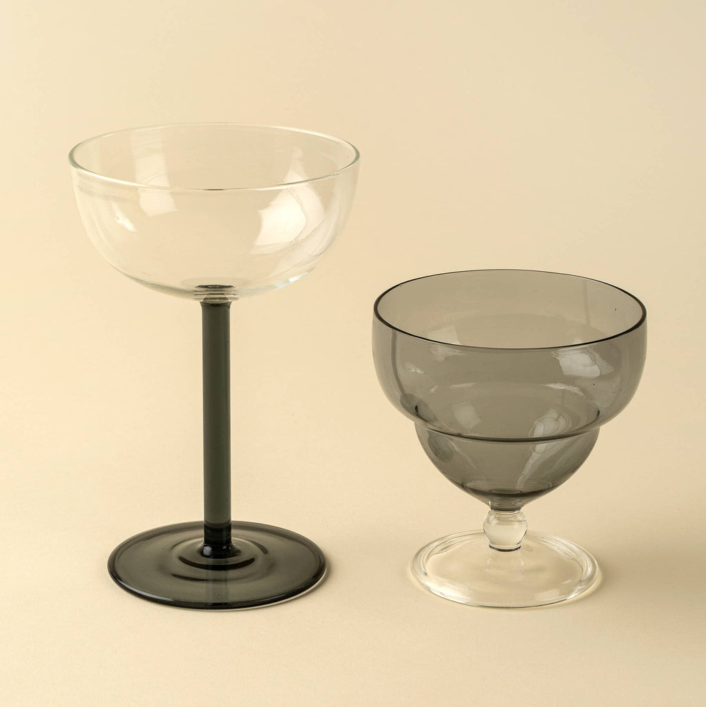 Aura Coupe Glass, Smoke - IN STORE PICKUP ONLY