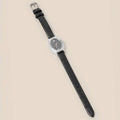 Vintage Thin Leather Strap Oval Watch
