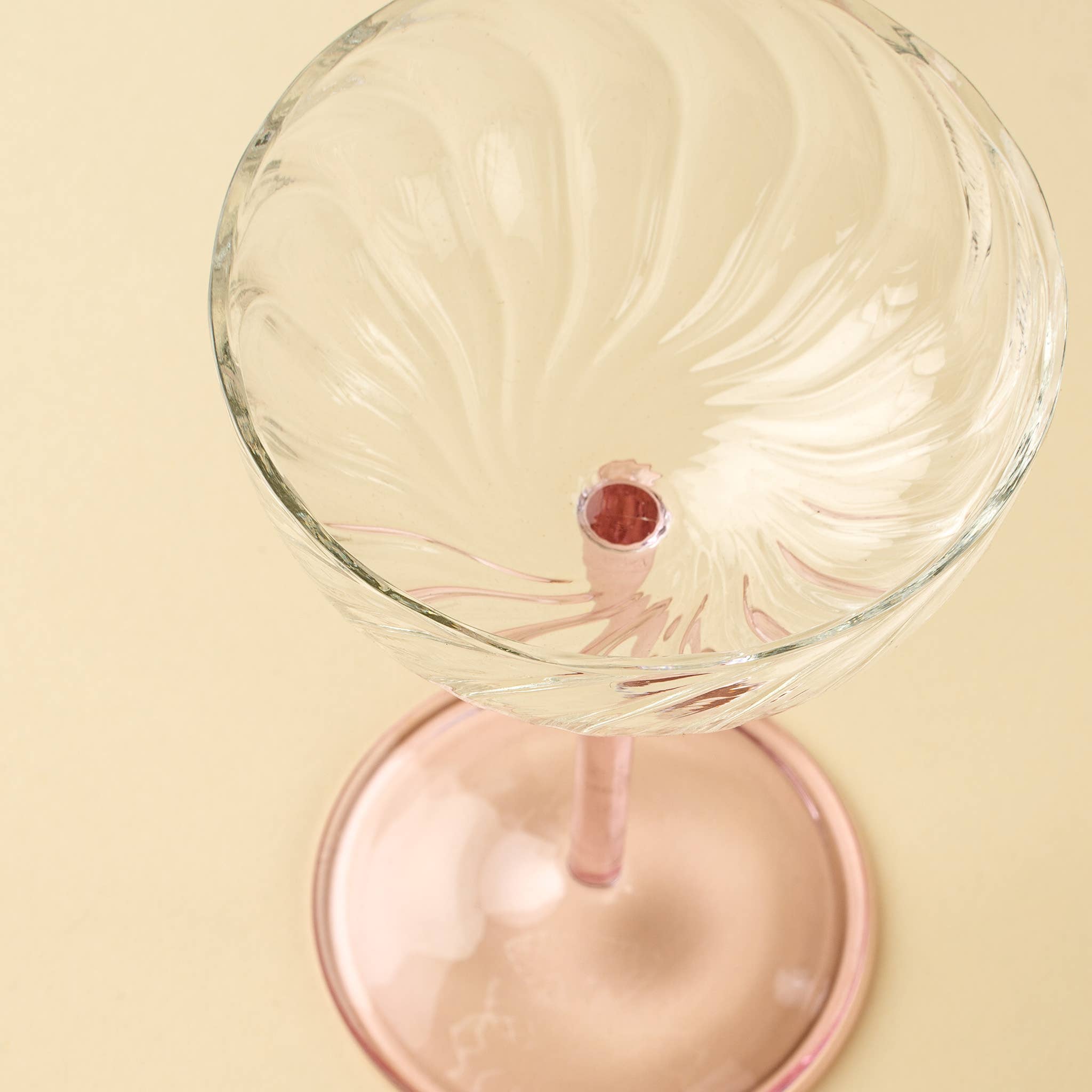 Celeste Coupe Glass, Pink - IN STORE PICKUP ONLY