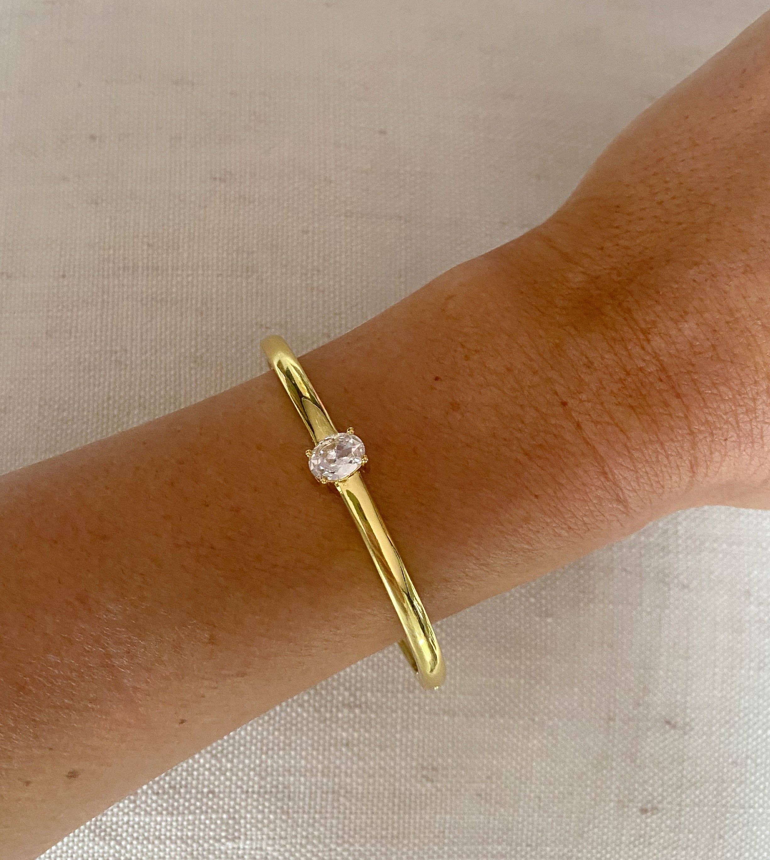 Diamond Stone bangle