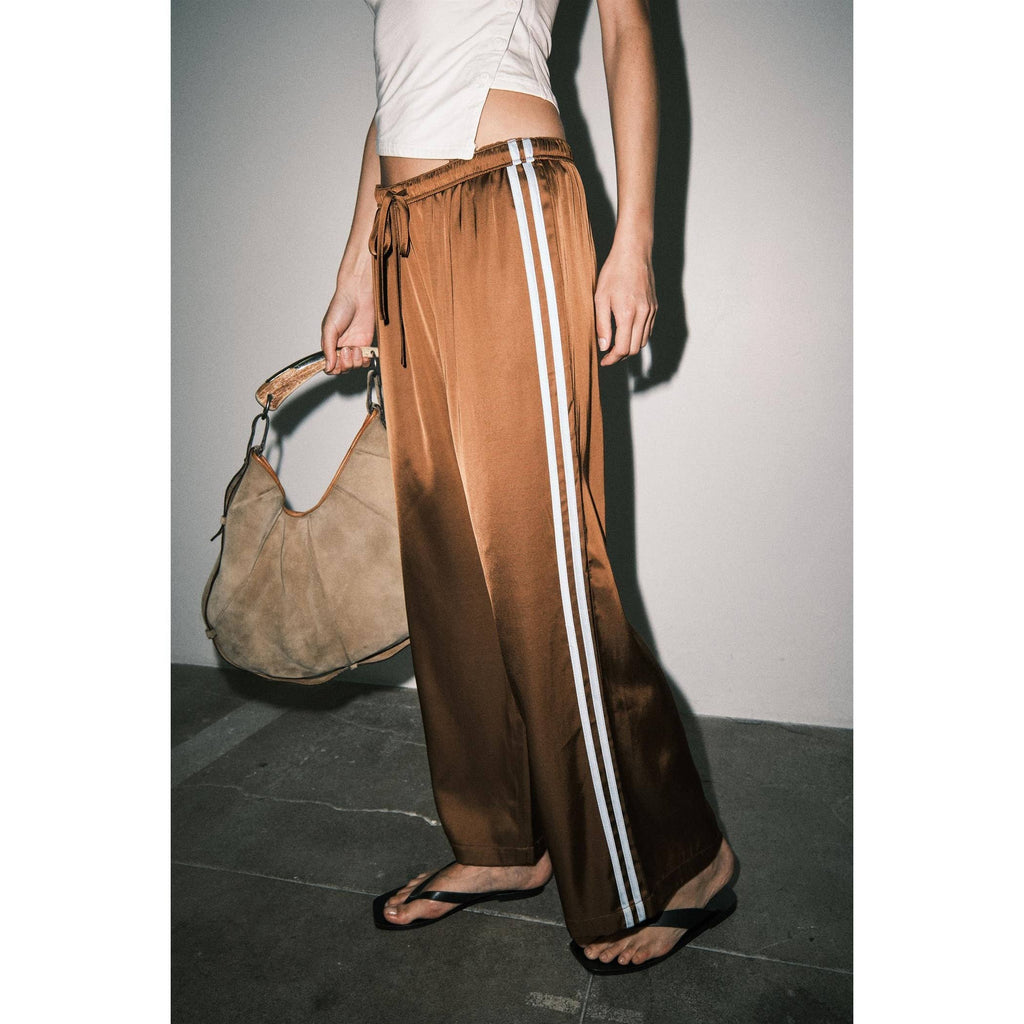 Fiona Satin Track Pants