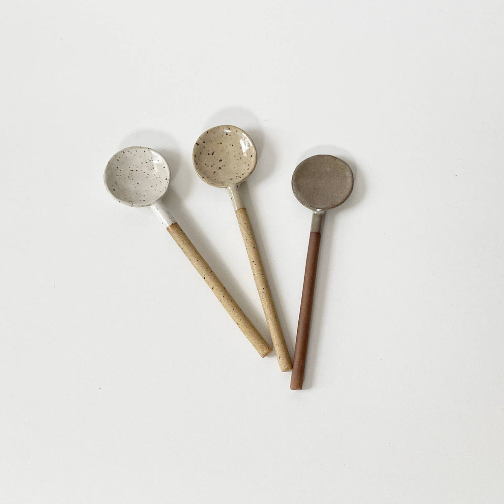 Handmade Ceramic Teaspoon, Sugar Spoon - IN STORE PICKUP ONLY