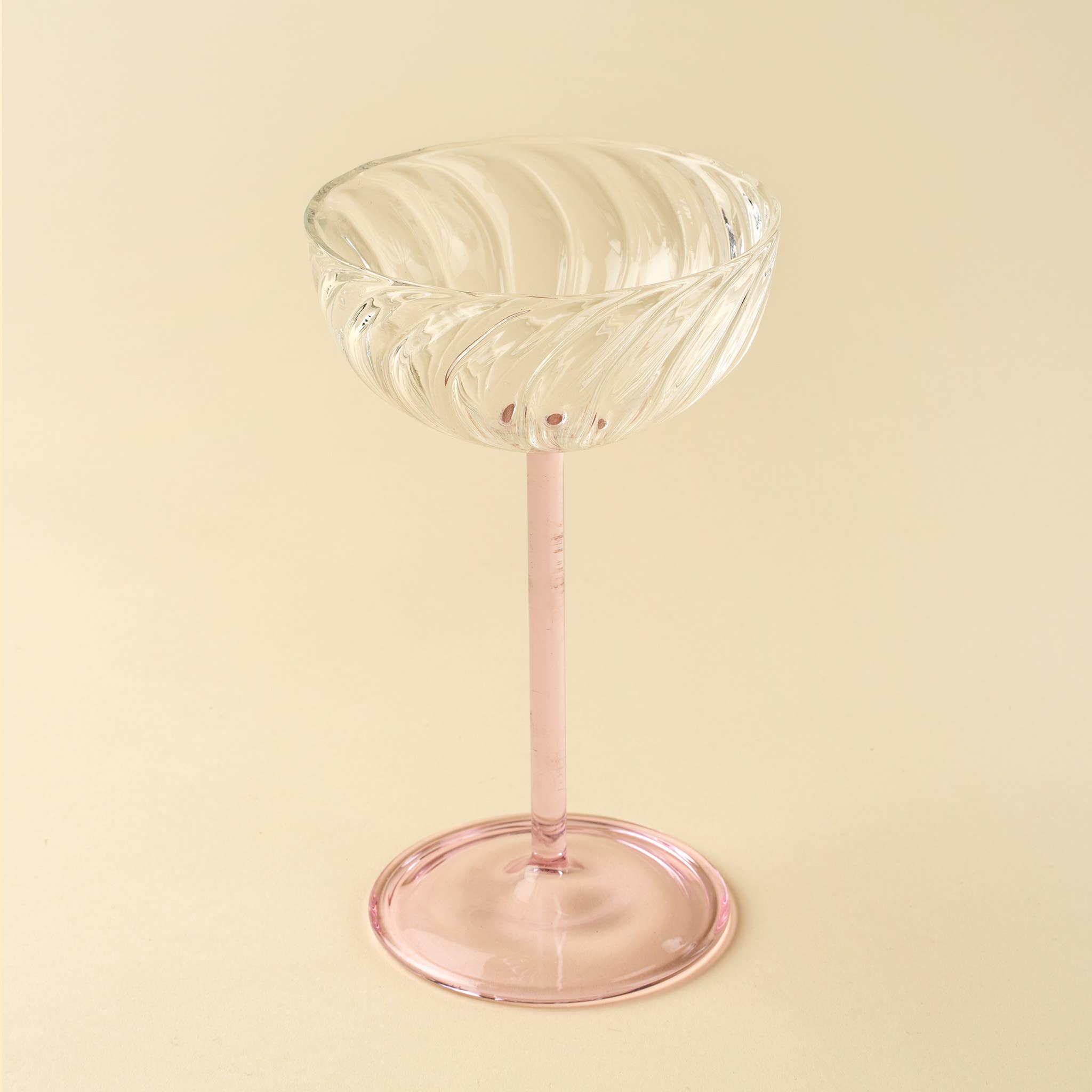 Celeste Coupe Glass, Pink - IN STORE PICKUP ONLY
