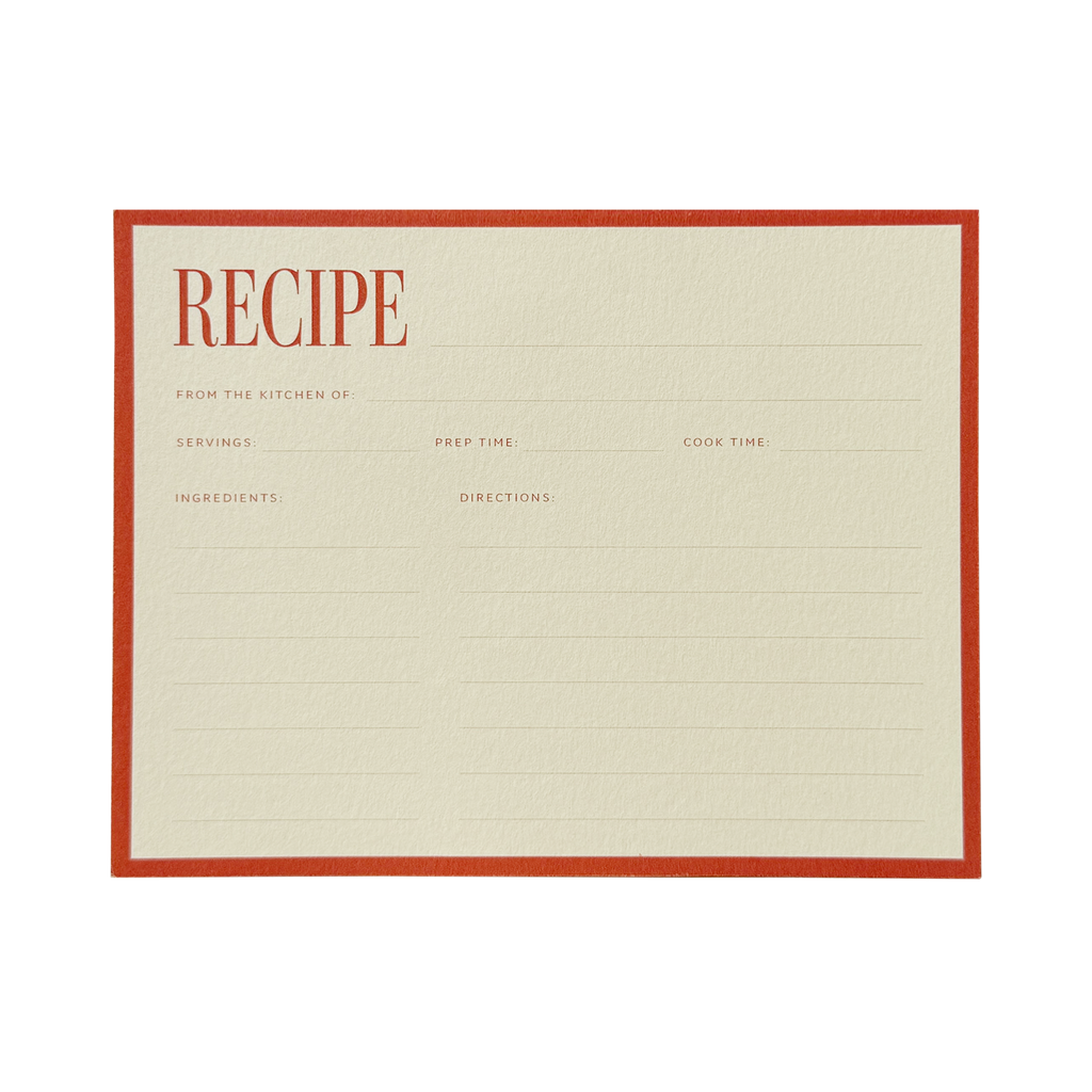 Recipe Card No. 02 Set of 12